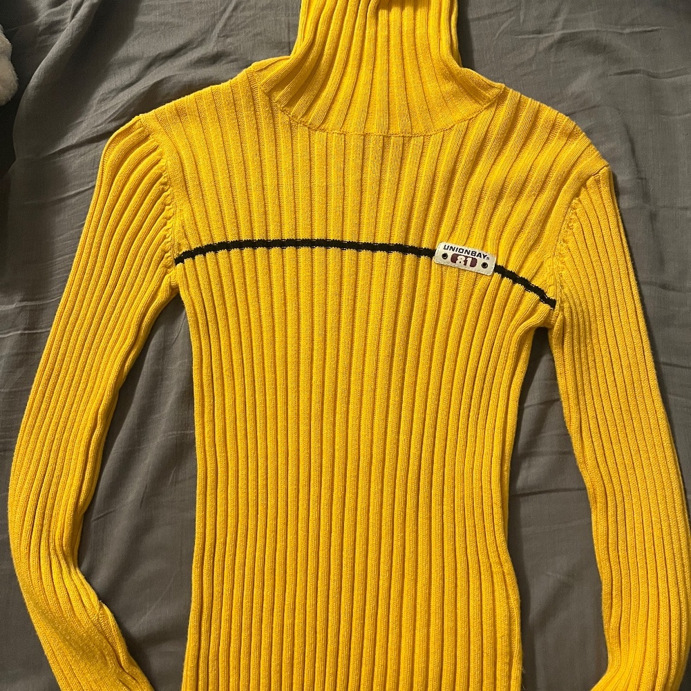 Vintage Union Bay Yellow Turtle Neck